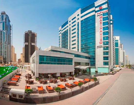 Отель Marina View Hotel Apartments 4*, Дубаи - фото 2